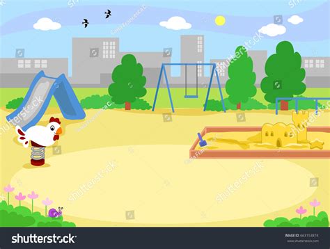 Playground Cartoon Background