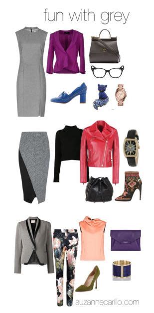 How to wear gray – color combinations and ensembles from Suzanne Carillo | 40plusstyle.com ...