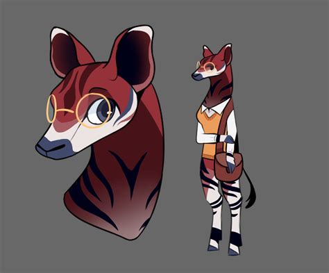 Okapi girl that I'm not sure what to name yet [oc] : r/furry