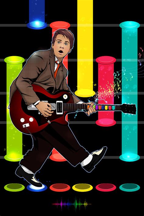 Marty McFly plays Guitar Hero Digital Art by Akyanyme - Pixels