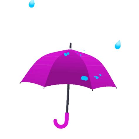 Umbrella With Rain Drops Joypixels Sticker - Umbrella With Rain Drops Joypixels Raining ...