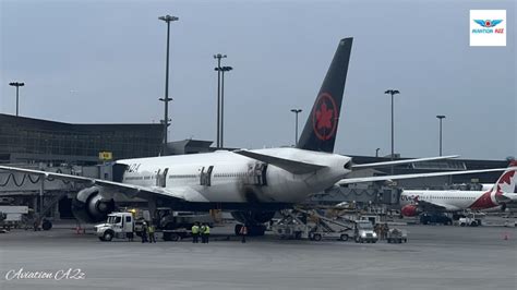 Air Canada Boeing 777 damaged by Ground Vehicle on Fire - Aviation A2Z