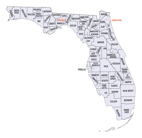 Florida Direction Map