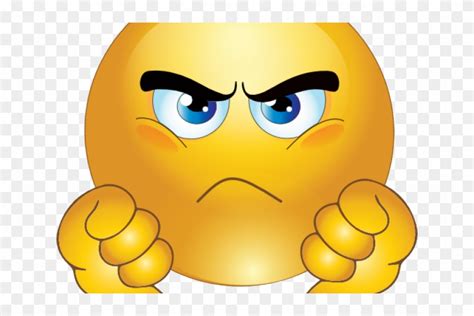 Angry Emoji Clipart Moody Face - Small Thumb Down Emoji, HD Png ...