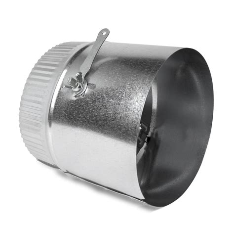 Buy 6-in HVAC Duct Manual Volume Damper with Sleeve - Galvanized Sheet Metal Round Volume Damper ...