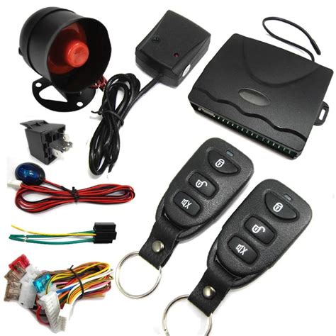 M802 8113 Car Security System Alarm Immobiliser Central Locking Shock Sensor-in Burglar Alarm ...