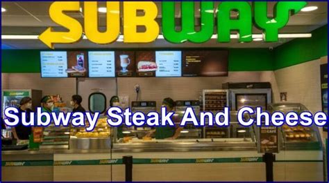 Subway Steak And Cheese Menu With Prices