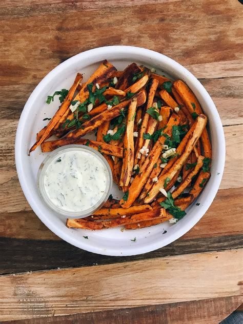 Sweet Potato Truffle Fries with Lemon Herb Aioli – Eating at Altitude