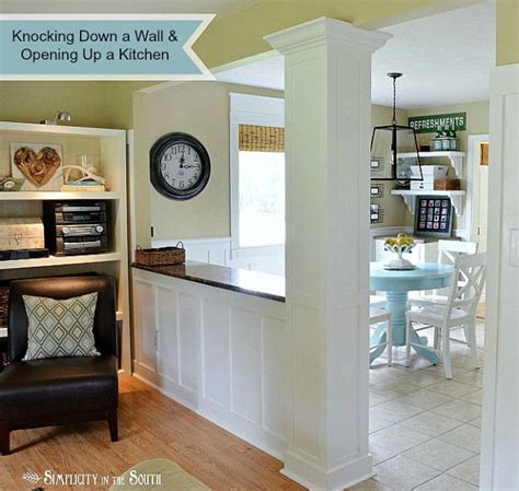 Knocking down a wall to open up the kitchen | Room remodeling, Home ...