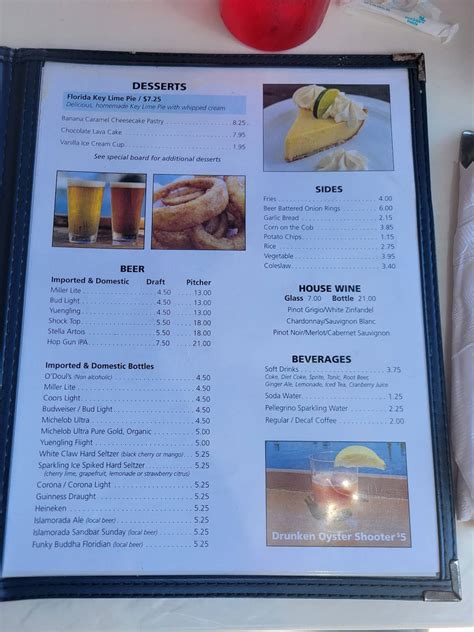 Menu at Southport Raw Bar & Restaurant, Fort Lauderdale