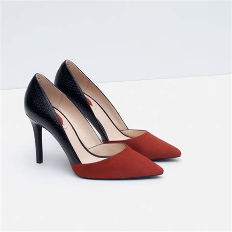 MID HEEL COMBINED COURT SHOES - View all - Shoes - WOMAN | ハイヒール, 靴, 秋冬