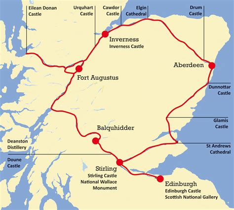 Printable Tourist Map Of Scotland