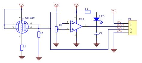 Schematic diagram of mq-2 smoke sensor circuit | Download Scientific ...