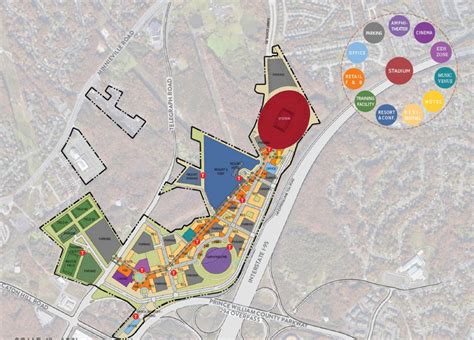 site plan of Woodbridge area slated for Washington Commanders stadium ...