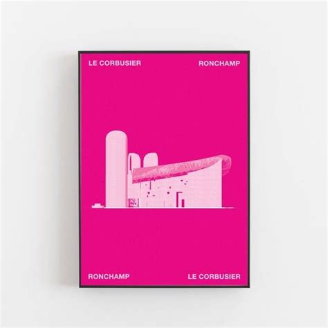 Le Corbusier Ronchamp Poster Le Corbusier Poster - Etsy | Le corbusier, Architecture poster ...