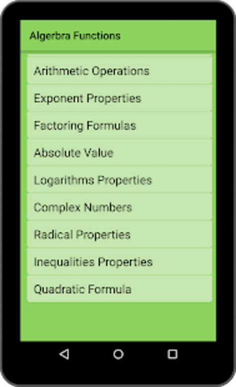Android için Maths Algebra Formula APK - İndir