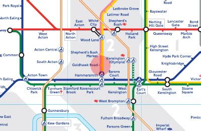 Goldhawk Road station map - London Underground Tube