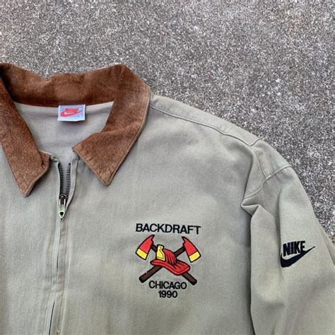 Vintage 90s Nike Backdraft Cast and Crew... - Depop