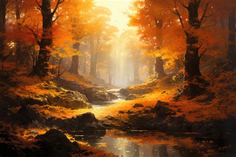 Wall Art Print | Autumn Forest Landscape | UKposters