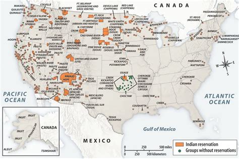 Map of U.S.A. Indian Reservations | Indian reservation, Native american history, Native american map