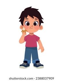 Boy Eating Banana Nutrition Illustration Stock Vector (Royalty Free) 2388037909 | Shutterstock