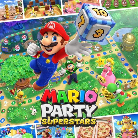 Mario Party Superstars (2021) Nintendo Switch box cover art - MobyGames