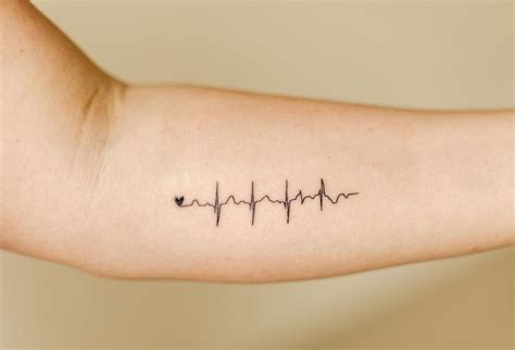 Ekg Tattoo Ideas