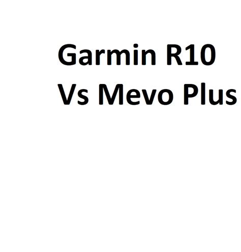 Garmin R10 Vs Mevo Plus - Complete Information