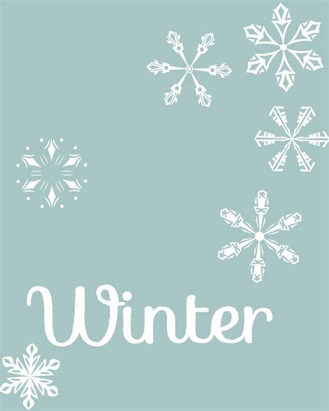 Winter Free Printable - Over The Big Moon