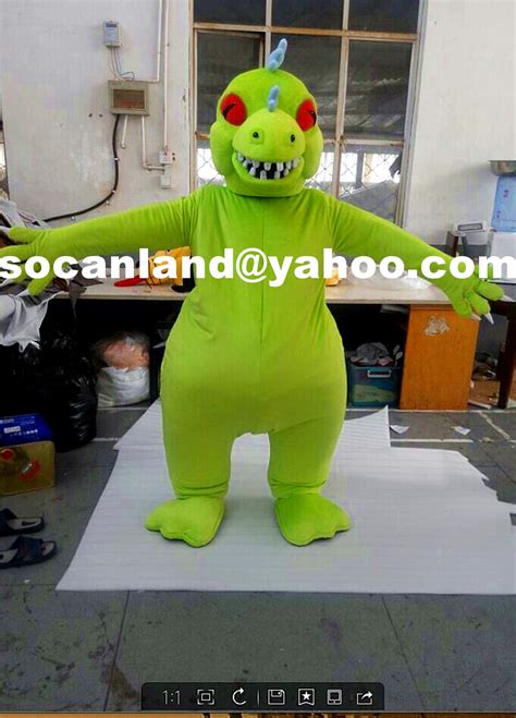 Rugrats Reptar Dinosaur Cosplay Costumes,Rugrats Reptar Dinosaur Mascot Costume,Rugrats Reptar ...