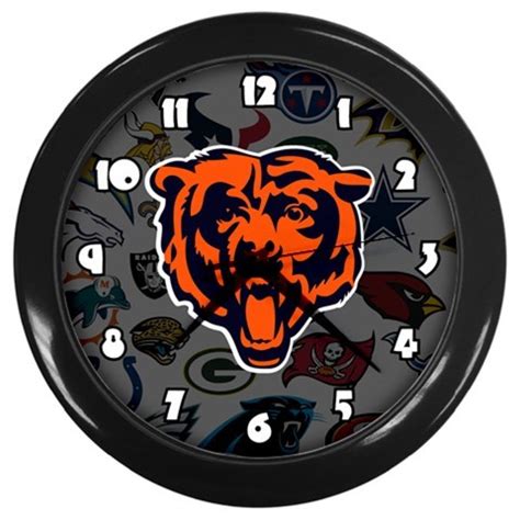 Chicago Bears Wall Clock Team Color NFL - Home Décor