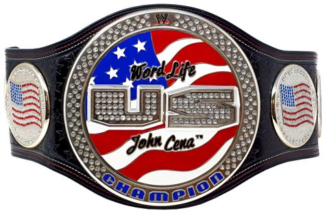 WWE Wrestling John Cena Word Life US Championship Belt Adult - ToyWiz