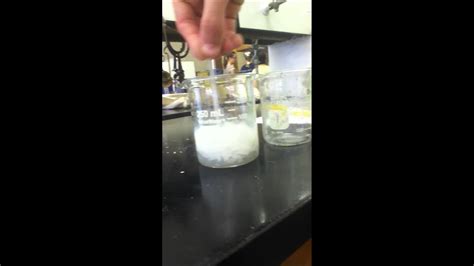 Silver Nitrate + Sodium Chloride reaction - YouTube