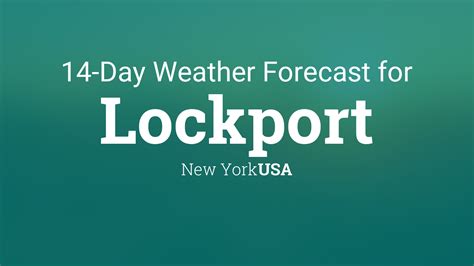 Lockport, New York, USA 14 day weather forecast