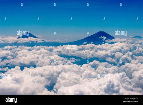 Aerial view of volcano on Java island, Indonesia Stock Photo, Royalty ...