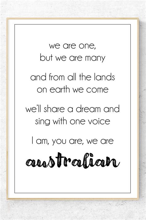 We are Australians, The Seekers | View quotes, Home quotes and sayings, Quote prints