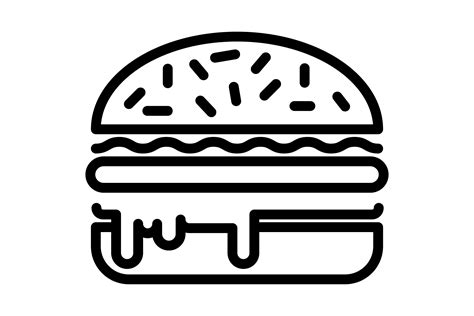 Illustration Graphic of Burger Icon Graphic by zAe · Creative Fabrica