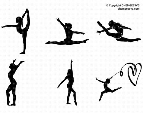 Gymnastics Silhouette SVG Bundle Gymnastics Svg Gymnastics | Etsy