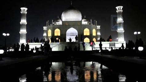 Night vision of Tajmahal at ECO Park I 7 Wonders of the World - YouTube