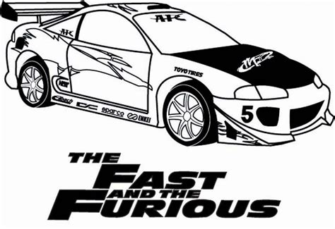 Fast and Furious Coloring Pages Racing Car | Printable Shelter | Fast ...