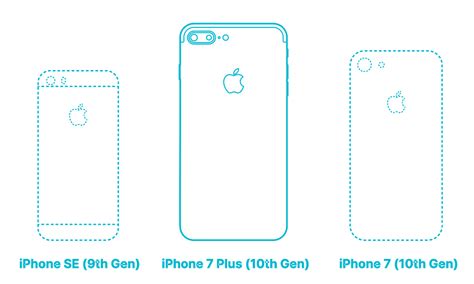 Apple iPhone 7 Plus (10th Gen) Dimensions & Drawings | Dimensions.com