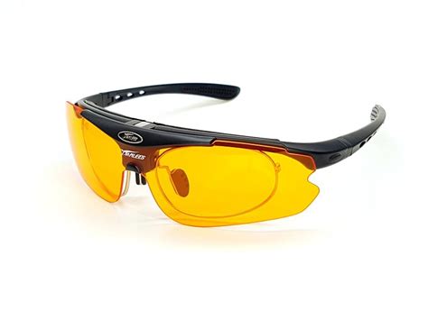 Lentes De Sol Deportivos Panlees SP015 Negro Matte Ciclismo Micas Inte