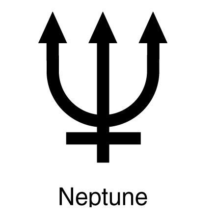 Neptune's Symbol | Neptune symbol, Neptune, Constellation tattoos