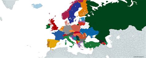 A Map of Europe I made on Mapchart using EU4 Provinces. : r/eu4