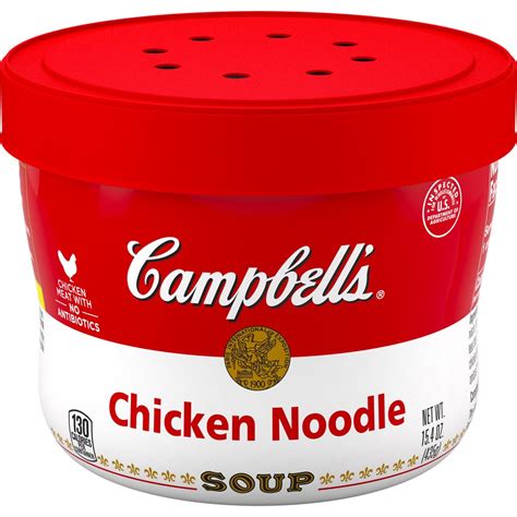 Campbell's Chicken Noodle Soup Microwavable Bowl, 15.4 oz. - Walmart.com - Walmart.com