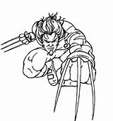 Wolverine X Men Coloring Page Pages sketch template