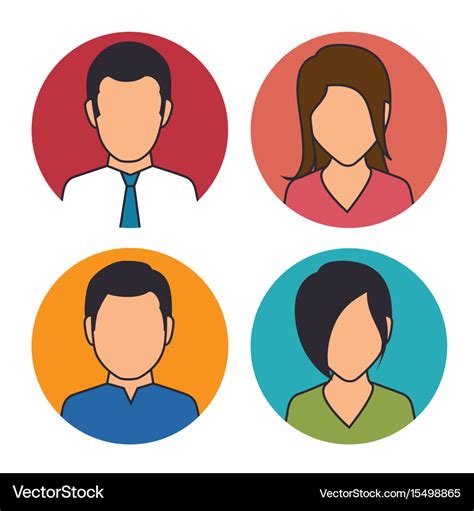 Set of business people icon Royalty Free Vector Image