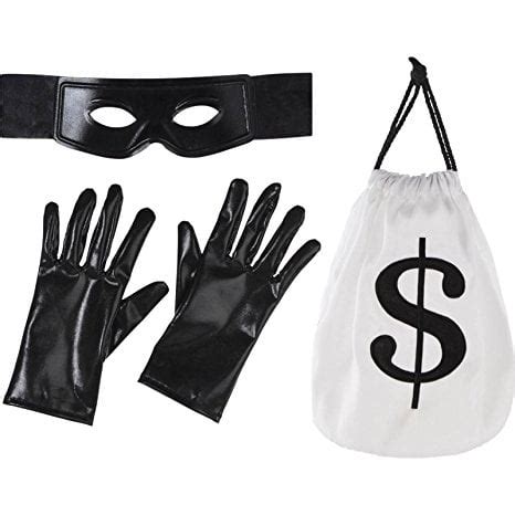 Thief Costume Accessory Kit, 4 pieces, One Size - Walmart.com - Walmart.com