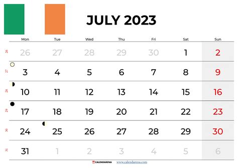 Planning Your July 2023 Calendar Ireland