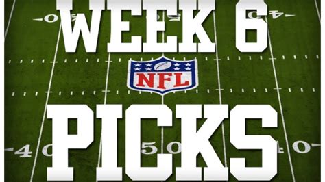 2020 WEEK 6 NFL PICKS!! - YouTube